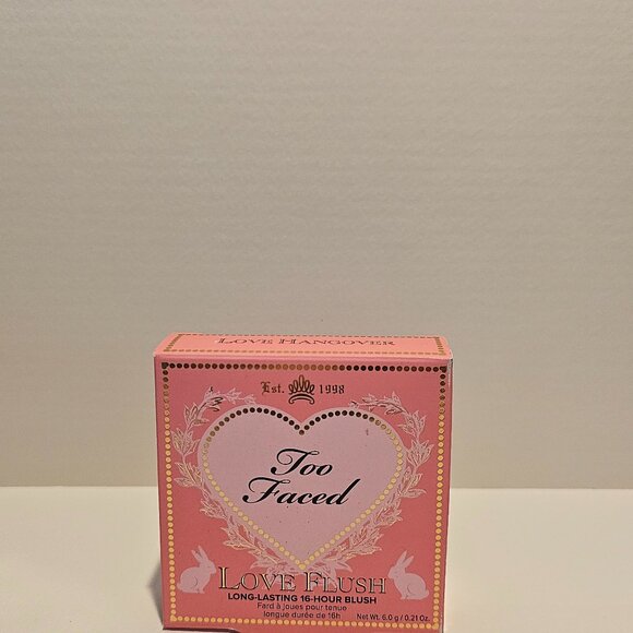 TOO FACED LOVE FLUSH LOVE HANGOVER Blush 0.21oz Full size RARE Discontinued NIB - Picture 2 of 11